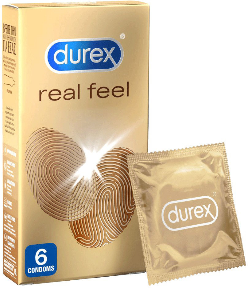 Durex Condoms Real Feel Very Thin Latex Free 6τμχ Durex Condoms Real Feel Very Thin Latex Free 6τμχ