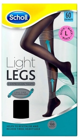 Dr. Scholl's Light Legs Compression Tights Black 60 Den Large 1τμχ