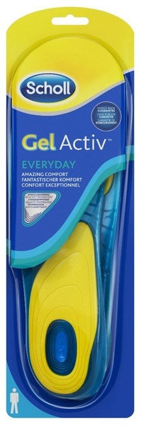 Scholl Gel Activ Men Everyday Insoles 42-46.5 1ζεύγος