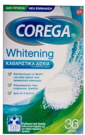 Corega Whitening Denture Cleaning 36tabs