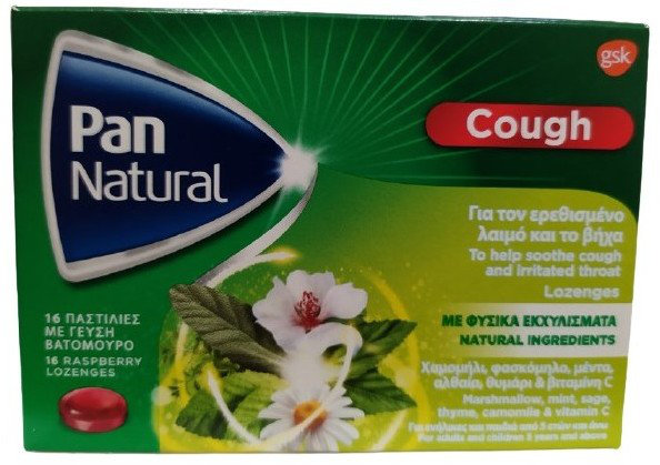 GSK Pan Natural Cough 16 Pastilles