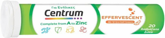 Centrum A to Zinc Effervescent 20eff.tabs