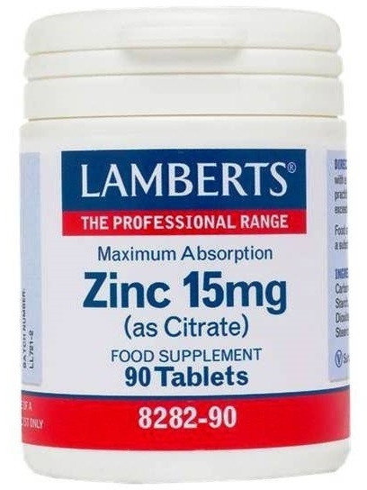 Lamberts Zinc 15mg (as Citrate) 90tabs Lamberts Zinc 15mg (as Citrate) 90tabs