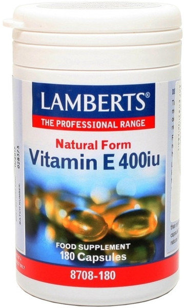 Lamberts Vitamin E 400iu Natural Form 180caps