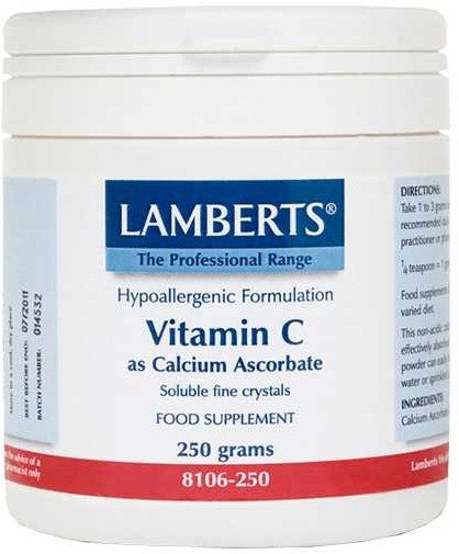 Lamberts Vitamin C as Calcium Ascorbate 250gr
