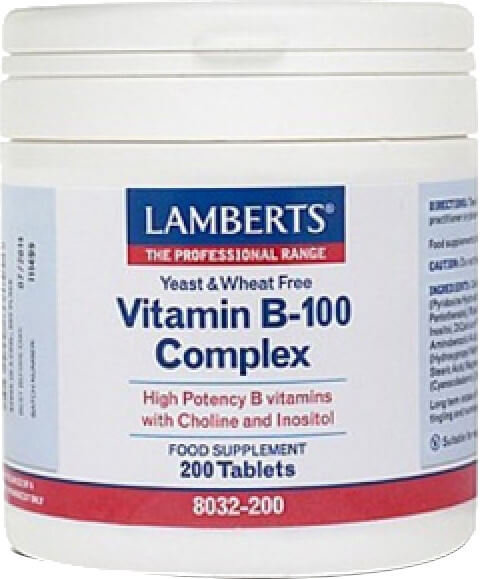 Lamberts Vitamin B-100 Complex 200tabs
