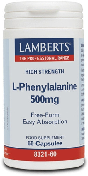 Lamberts L-Phenylalanine 500mg 60caps