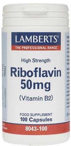 Lamberts Riboflavin Vit B2 50mg 100caps