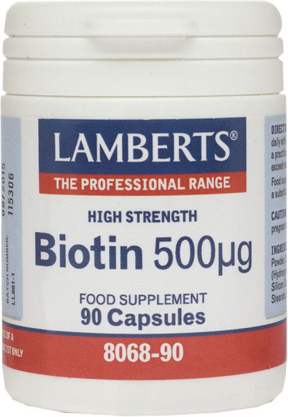 Lamberts Biotin 500mcg 90caps