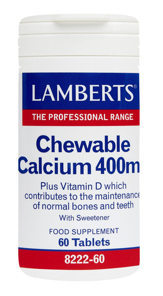 Lamberts Chewable Calcium 400mg 60chewable.tabs