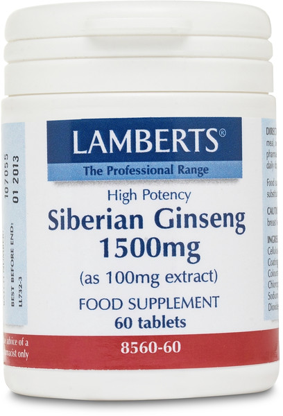 Lamberts Siberian Ginseng 1500mg 60tabs