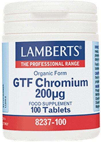 Lamberts GTF Chromium 200mcg 100tabs