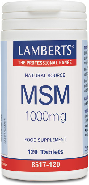 Lamberts Msm 1000mg 120tabs