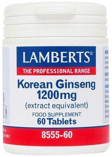 Lamberts Korean Ginseng 1200mg 60tabs