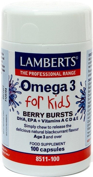 Lamberts Omega 3 For Kids Berry Bursts 100caps  