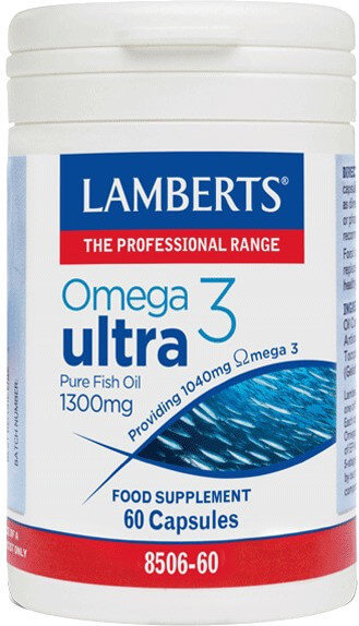Lamberts Omega 3 Ultra Pure Fish Oil 1300mg 60caps