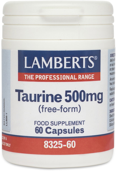 Lamberts Taurine 500mg 60caps