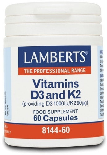 Lamberts Vitamin D3 1000iu & K2 90µg 60caps