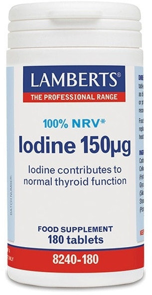 Lamberts Iodine 150mg 100% NRV 180tabs