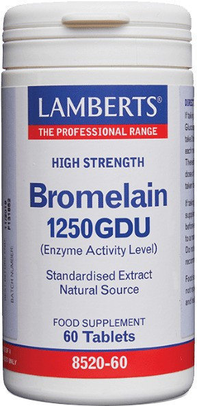 Lamberts Bromelain 1250GDU 500mg 60tabs