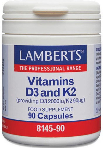 Lamberts Vitamin D3 2000iu & K2 90μg 90caps