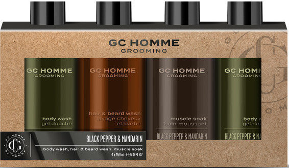 Grace Cole Homme Grooming Black Pepper Mandarin Bathing Line