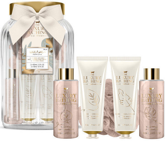 Grace Cole Bathing Set Warm Vanilla Bathing Jar