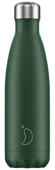 Chilly's Bottle Green Matte Edition Reusable Bottle 500ml