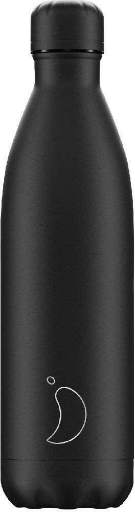 Chilly's Bottle All Black Matte Edition Reusable 750ml