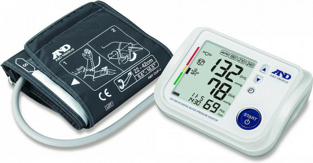 A&D Medical UA 1020W Ψηφιακό Πιεσόμετρο Βραχίονα 1τμχ