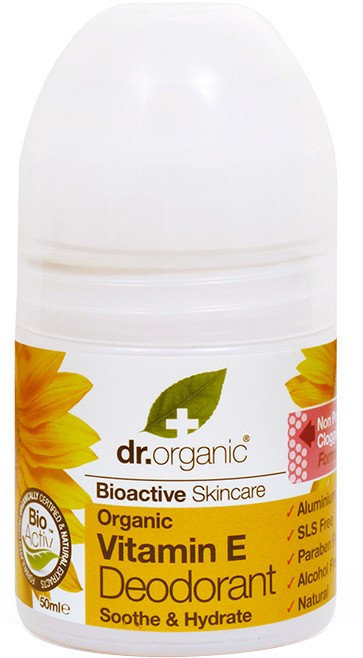 Dr. Organic Vitamin E Deodorant Roll On 50ml
