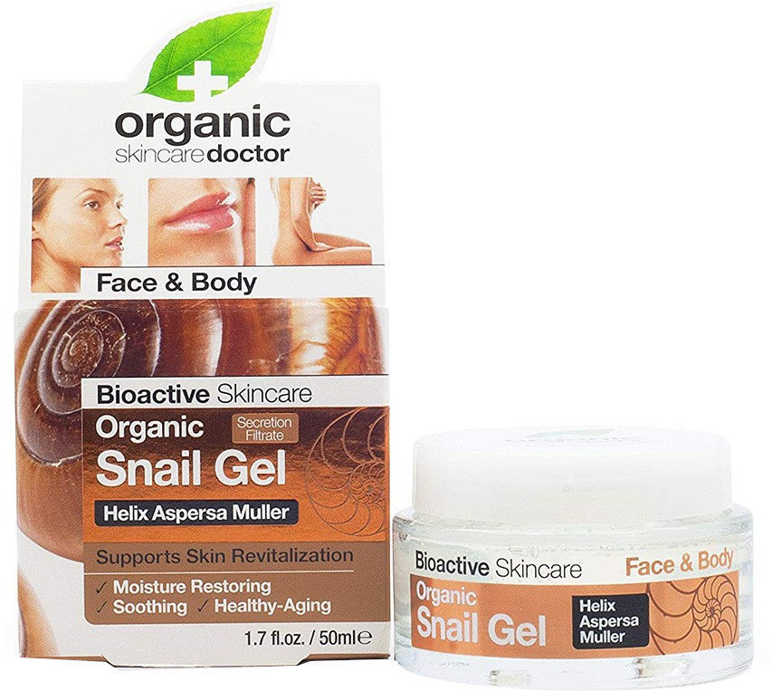 Dr.Organic Οrganic Snail Gel Face & Body 50ml