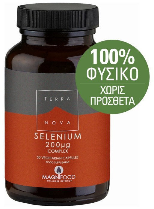 Terranova Selenium 200μg Complex 50vcaps