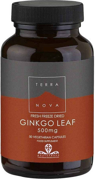 Terranova Ginkgo Leaf 500mg 50vcaps