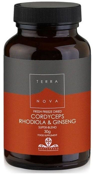 TerranovaCordyceps Rhodiola & Ginseng 50vcaps