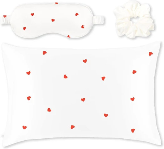 Silver Cloud Satin+ Hearts Gift Set 3τμχ