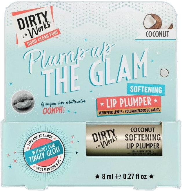 Dirty Works Plump Up The Glam Coconut Lip Plumper 8ml
