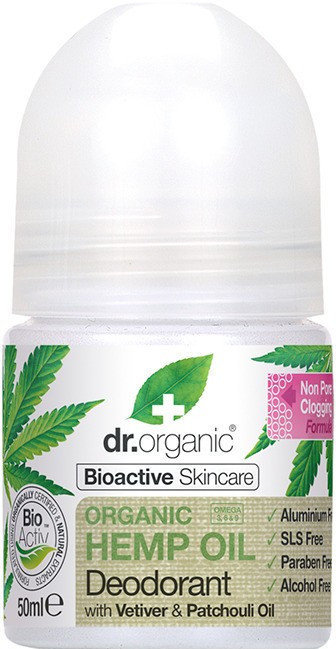 Dr.Organic Organic Deodorant Hemp Oil Roll-On 50ml