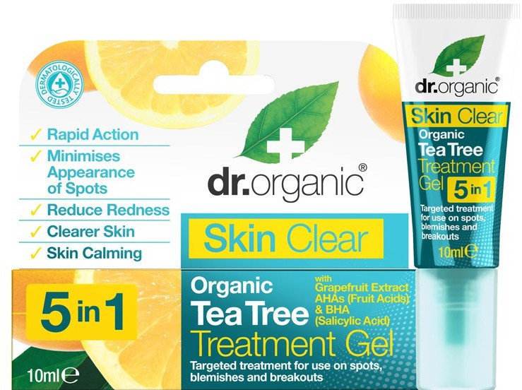 Dr.Organic Skin Clear Organic Tea Tree Treatment Gel 10ml