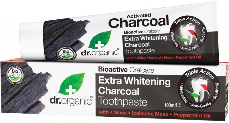 Dr.Organic Extra Whitening Charcoal Toothpaste 100ml