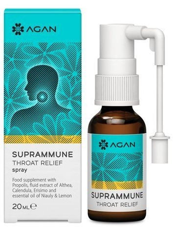Agan Suprammune Throat Relief Spray 20ml Agan Suprammune Throat Relief Spray 20ml
