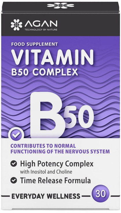 Agan Vitamin B50 Complex Time Release 30tabs