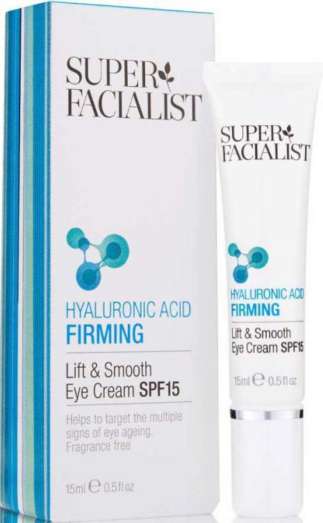 Hyaluronic Acid Firming Lift & Smooth Eye Cream Spf15 15ml
