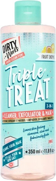 Dirty Works Triple Treat 3in1 Cleanser-Exfoliator-Mask 350ml