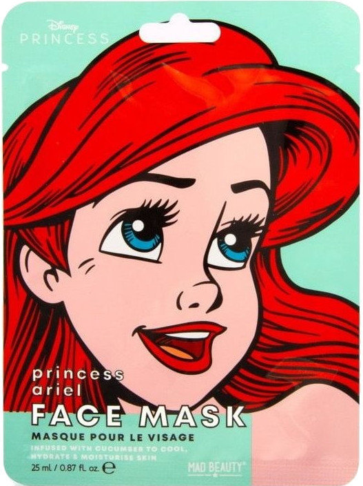 Mad Beauty Disney Princess Face Mask Ariel 25ml