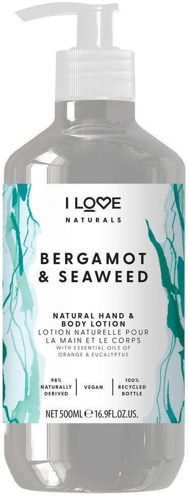 I Love Cosmetics Bergamot & Seaweed Hand & Body Lotion 500ml