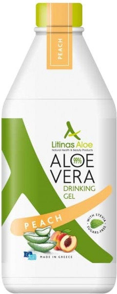 Litinas Aloe Vera Drinking Gel Peach 1000ml