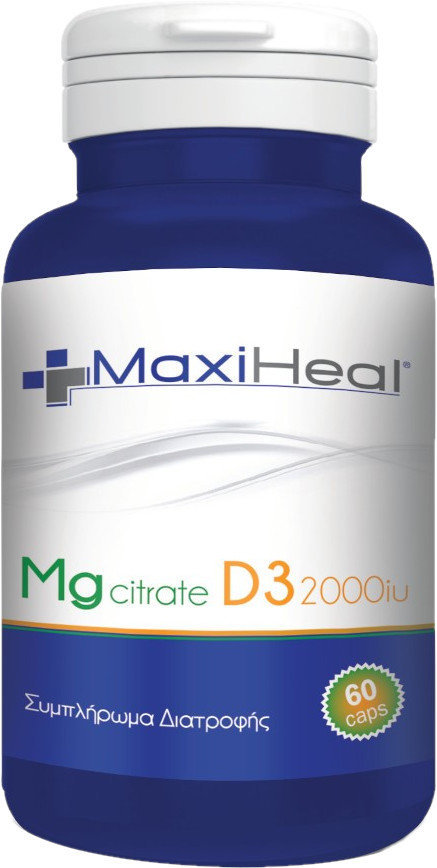 MaxiHeal Mg Citrate D3 2000iu 60caps