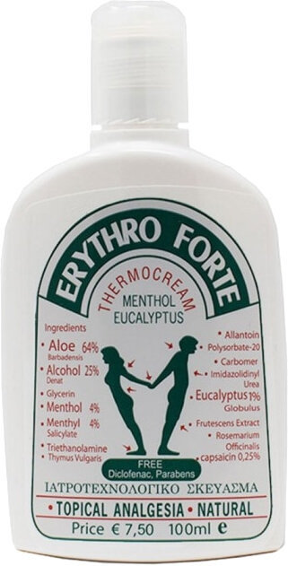 Erythro Forte Thermo Cream Menthol Eucalyptus 100ml