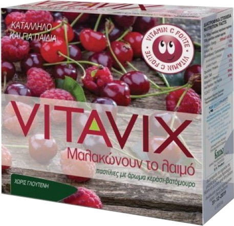 ErgoPharm Vitavix Children's Lozenges Cherry Raspberry 45gr